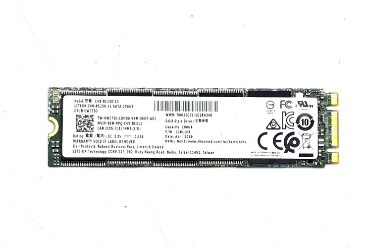 Dell Lite-On 256GB M.2 SATA SSD CV8-8E256-11 0W3JT5 Tested