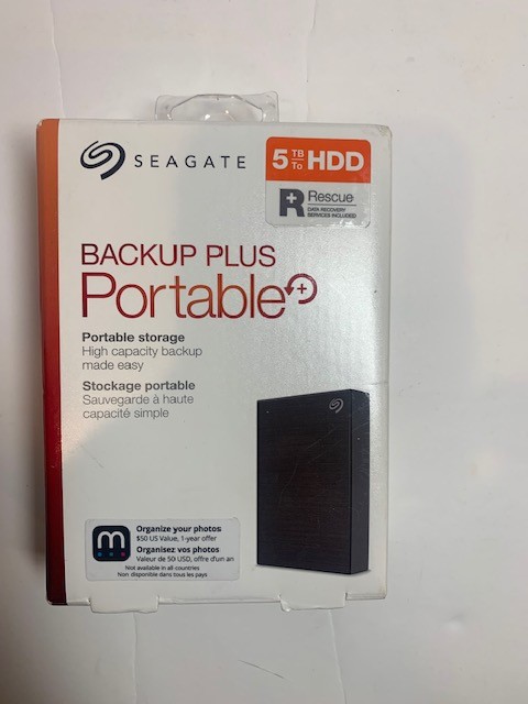 Seagate Backup Plus Portable 5TB External Hard Drive USB 3.0 SRD0VN3 Tested