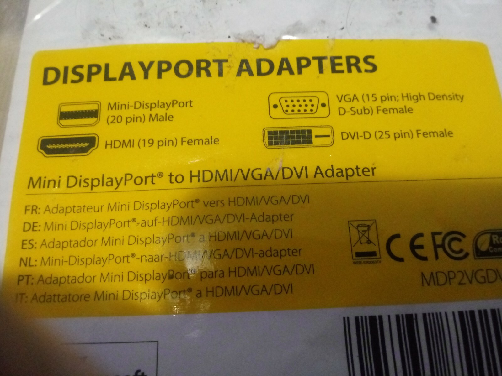 STARTECH.COM 3-IN-1 MINI DISPLAYPORT (MDP2VGDVHD)
