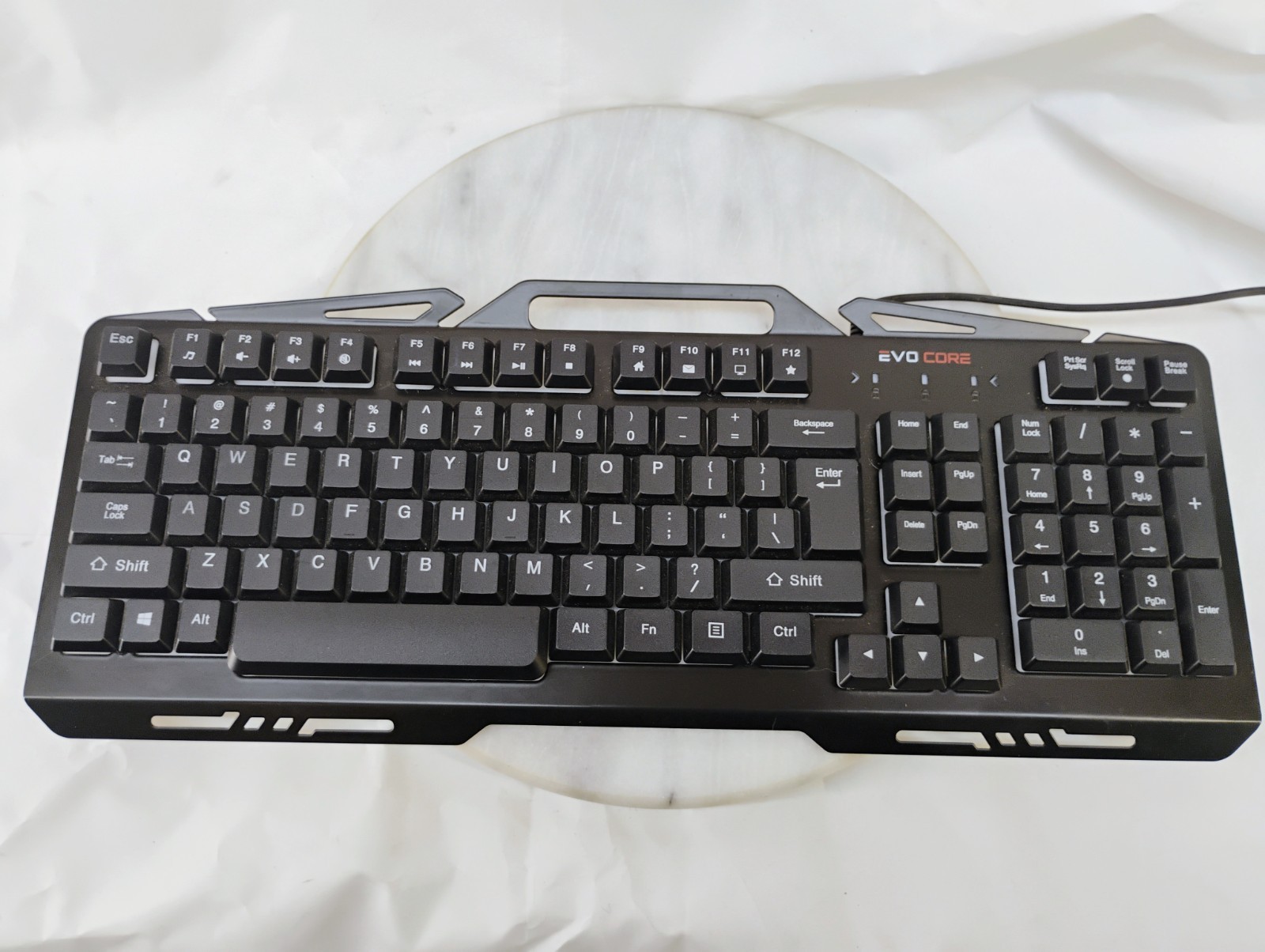 EVO Core Nemesis MI-CGK04 LED Backlit Wired Gaming Keyboard USB TESTED