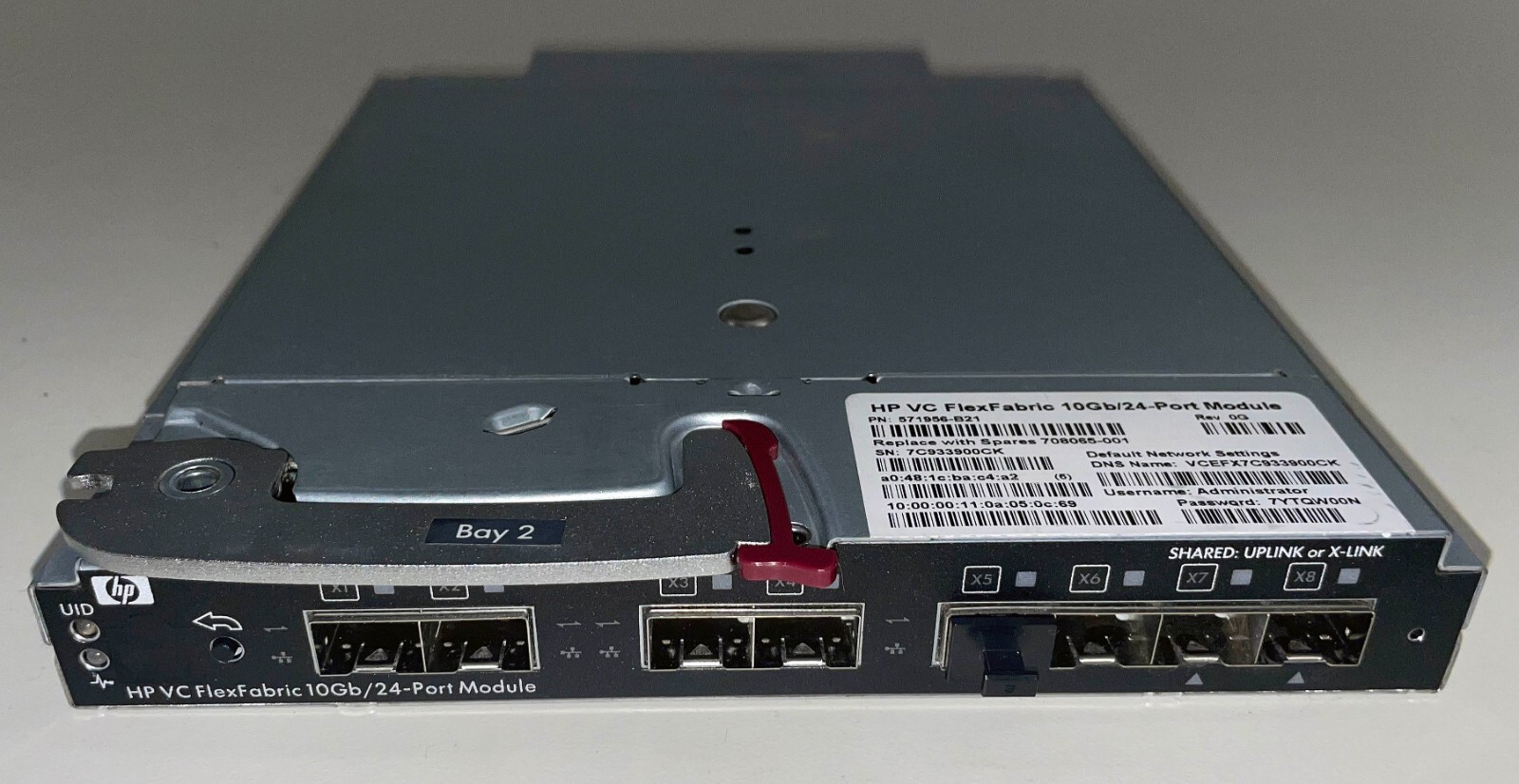 HPE Virtual Connect FlexFabric 10Gb/24P Module 571956-B21 571956-001 708065-001