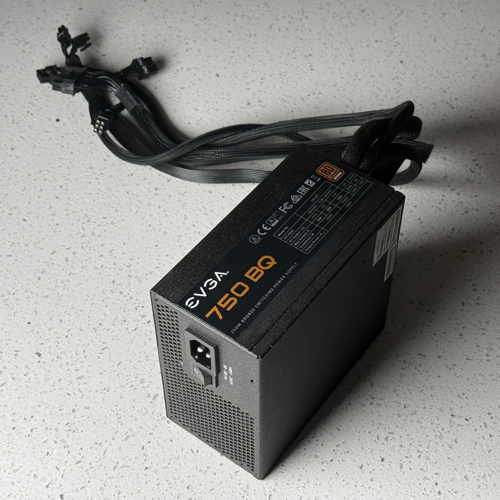 EVGA 750 BQ ATX Power Supply 750W 80 PLUS Bronze