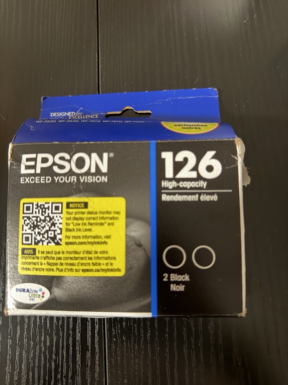 Epson T126120-D2 Black Printer Ink Cartridge - 2 Pieces