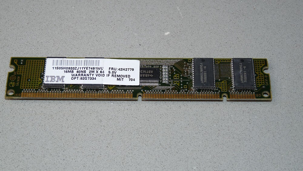IBM 16MB EDO SIMM Memory Ram 168 pin Fru: 42H2779