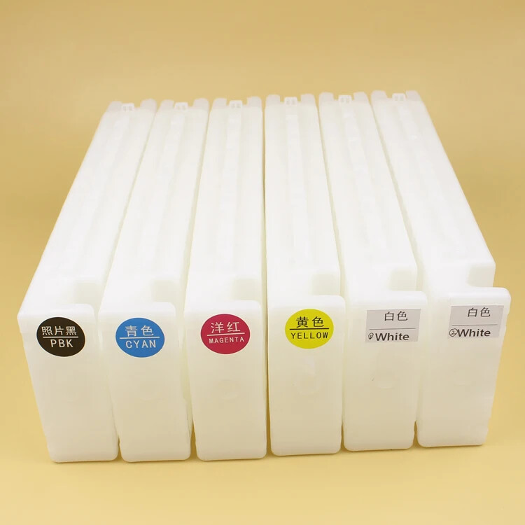 Empty Refillable Cartridge With Chip For Epson SC F2000 F2100 printer 6pcs/set