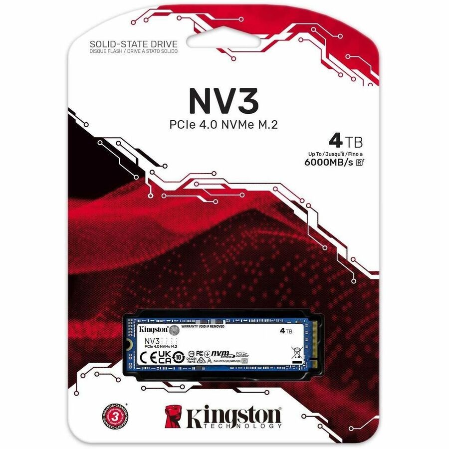 Kingston SNV3S/4000G 4TB SSD M.2 2280 PCIe NVMe 4.0