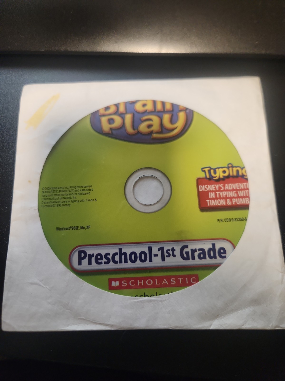Brain Play Preschool - 1st Grade Typing with Timon and Pumbaa (PC, 2005) 
