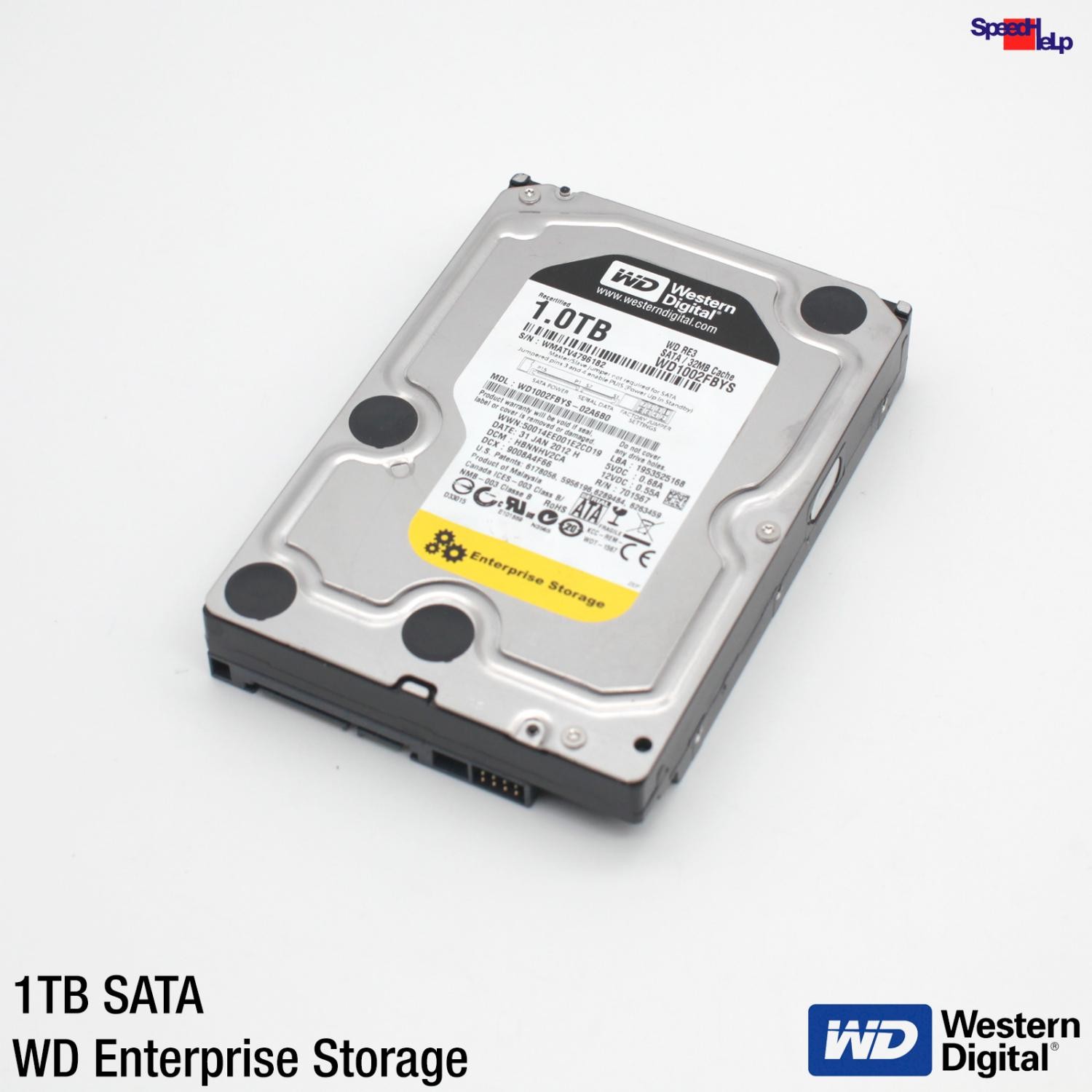 Western Digital WD WD1002FBYS Enterprise Storage 1TB 64MB Cache HDD Hard Drive