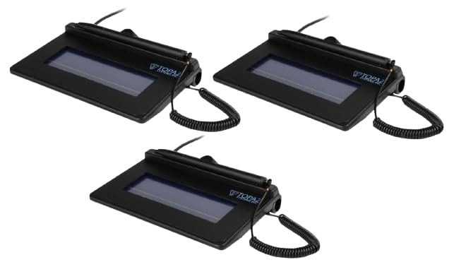 Topaz Systems Topaz T-S460-HSB-R, SigLite 1x5 Signature Pad, USB (Pack of 3 Pcs)