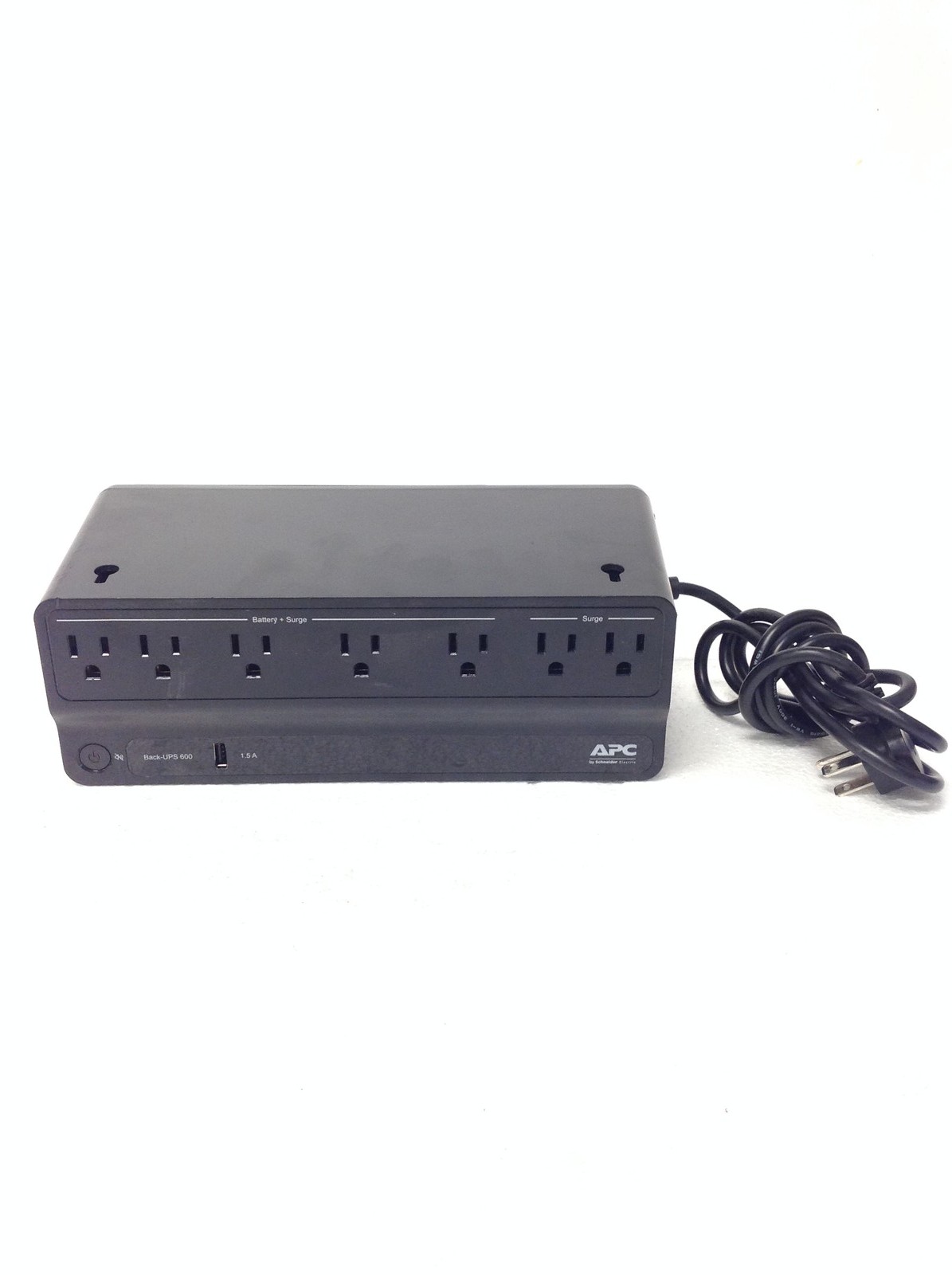 APC Back-UPS 600 BE600M1 Battery Backup & Surge Protector, No Battery, 