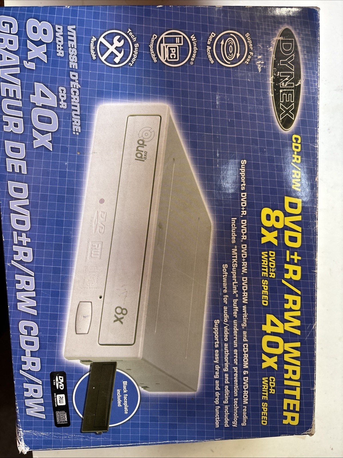 DYNEX 8X 40X Internal Desktop DVD Writer Drive