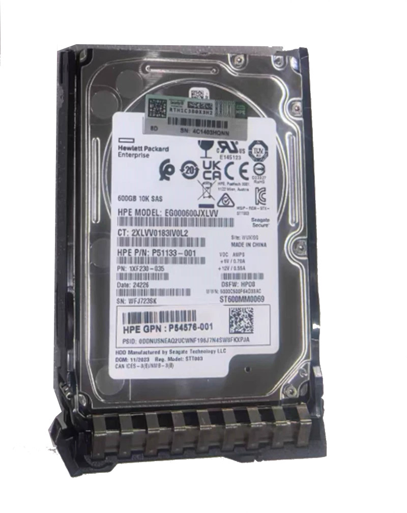HPE  600GB P53561-B21 SAS 12G 10K 2.5" ENT GEN11 HDD Hard Drive P54681-001