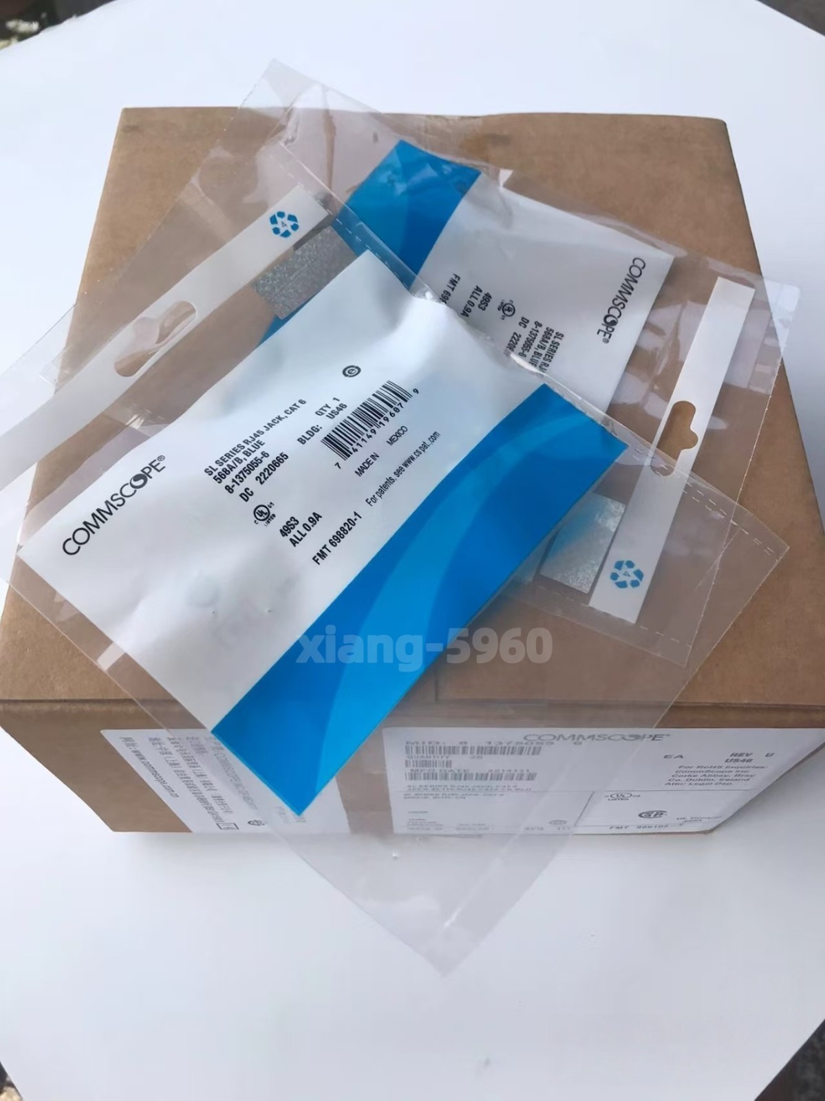 New Commscope Category 6 Gigabit RJ45 CAT6 blue Network Jack（25）pcFree shipping