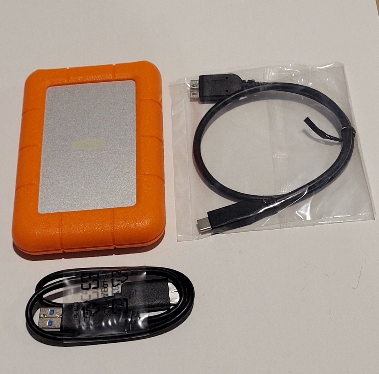 LaCie Rugged Portable UCB 3.0 Enclosure for up to 2TB 9mm thick SATA 2.5" HDD