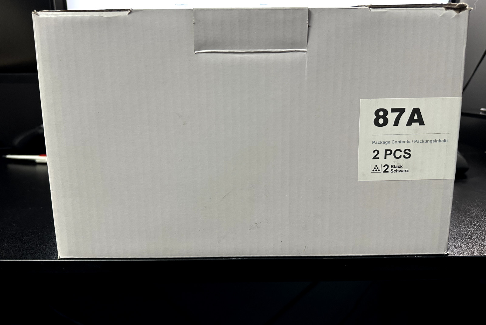 Voredo Brand 87A CF287A Print Toner Cartridge 2-Pack | Black | New