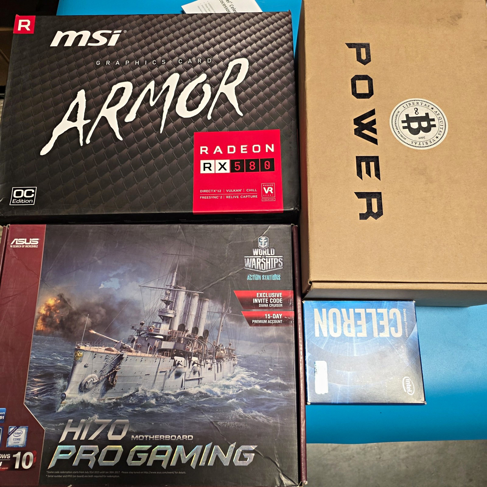PC Gaming Upgrade Bundle ASUS H170 Pro Gaming MSI RX 580 Intel CPU Boxed
