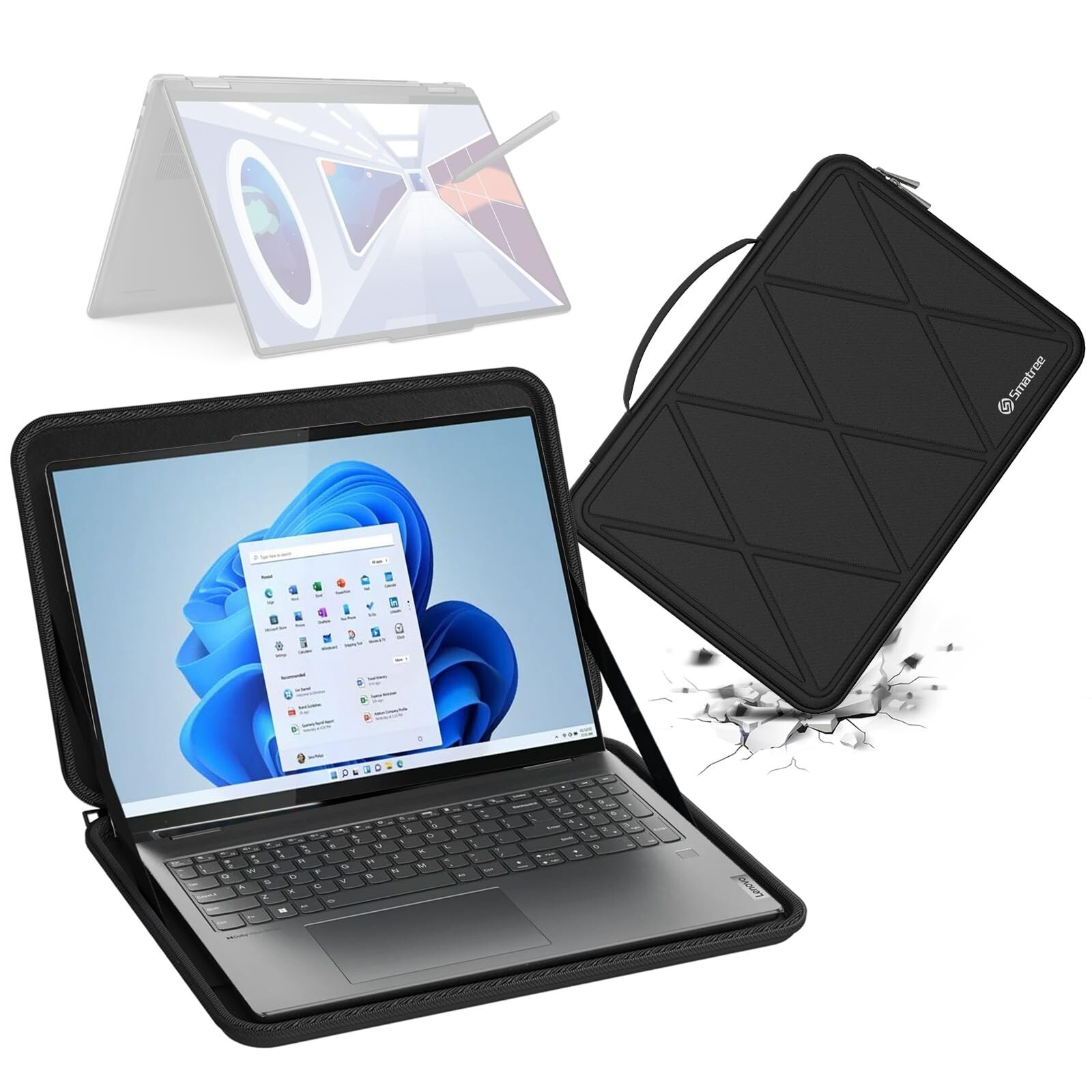 Smatree Hard EVA Protective Sleeve Case Compatible for 16 inch Lenovo Yoga 7i...