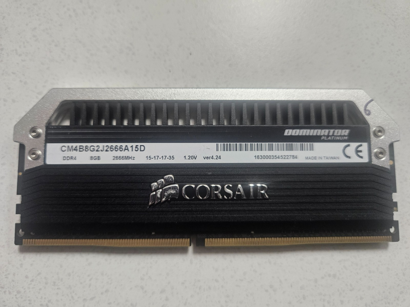 Corsair Dominator PC4-21300 (DDR4-2666) 8GB Memory RAM CM4B8G2J2666A15D
