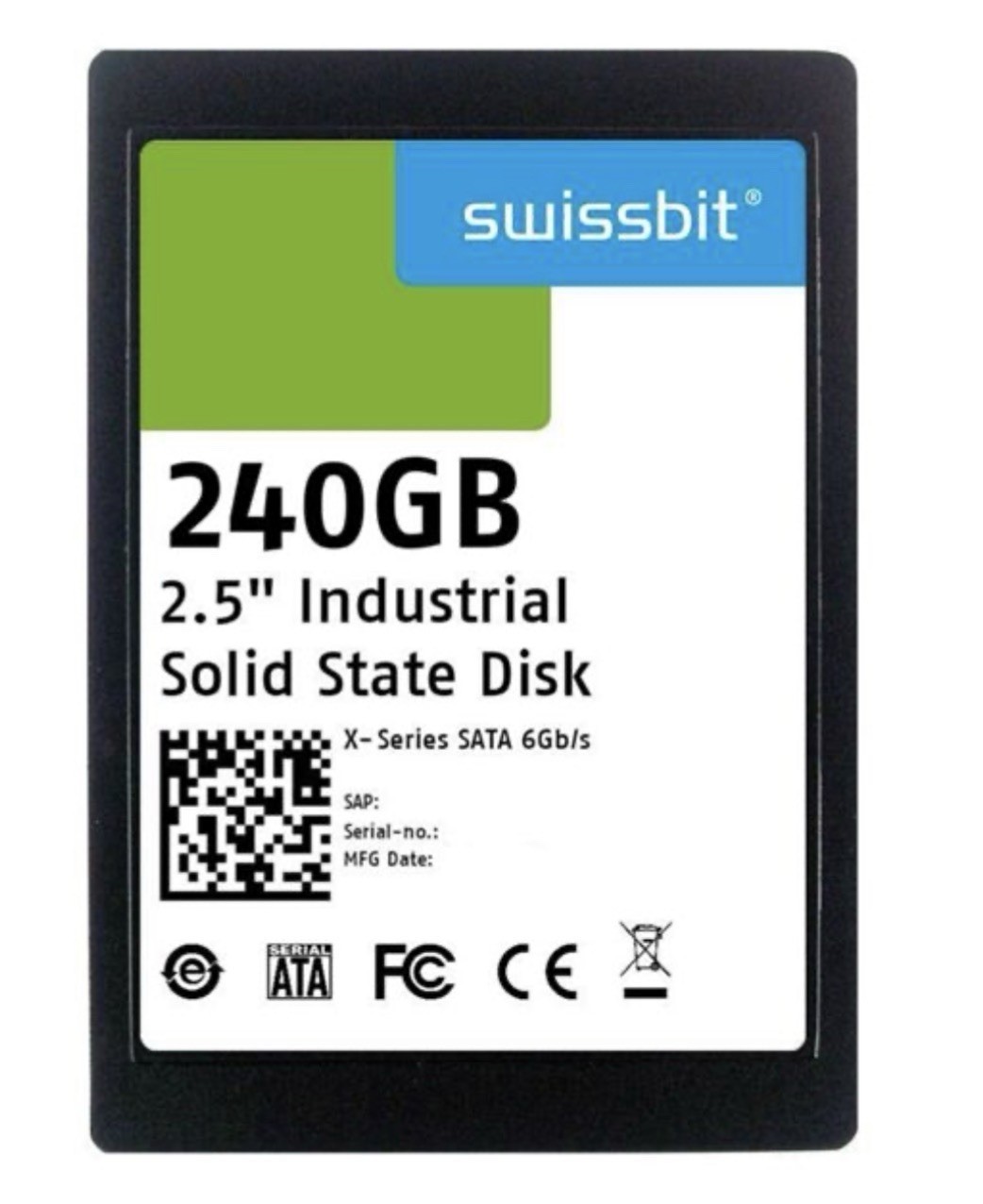 swissbit X-60 Series 240GB 2.5" SATA III 6G SSD SFSA240GQ1AA4TO
