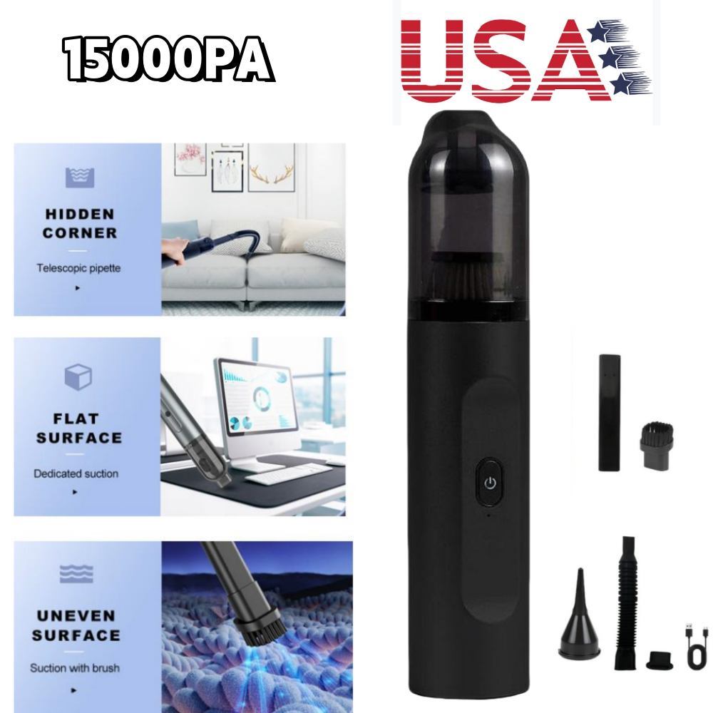 4 in 1 Upgrade Car Vacuum Cleaner Air Blower Wireless Handheld Rechargeable Mini