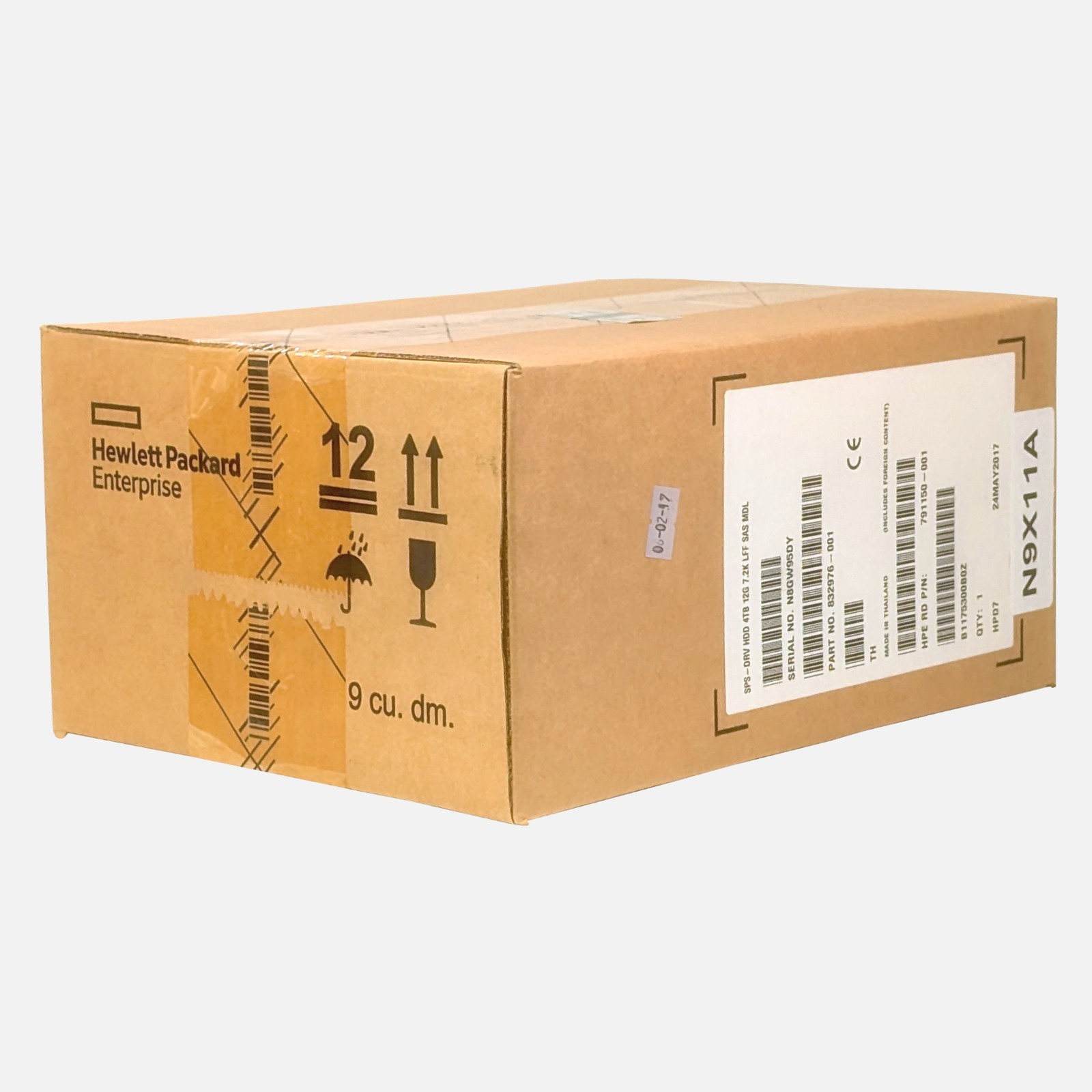 832976-001 HPE SV3000 4TB SAS 12G 7.2K LFF 512e HDD N9X11A - NEW FACTORY SEALED