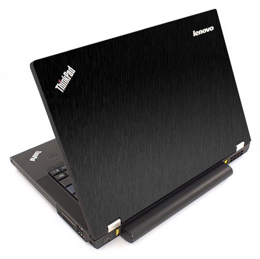 BLACK BRUSHED TEXTURED Vinyl Lid Skin Cover fit IBM Lenovo ThinkPad T440P Laptop