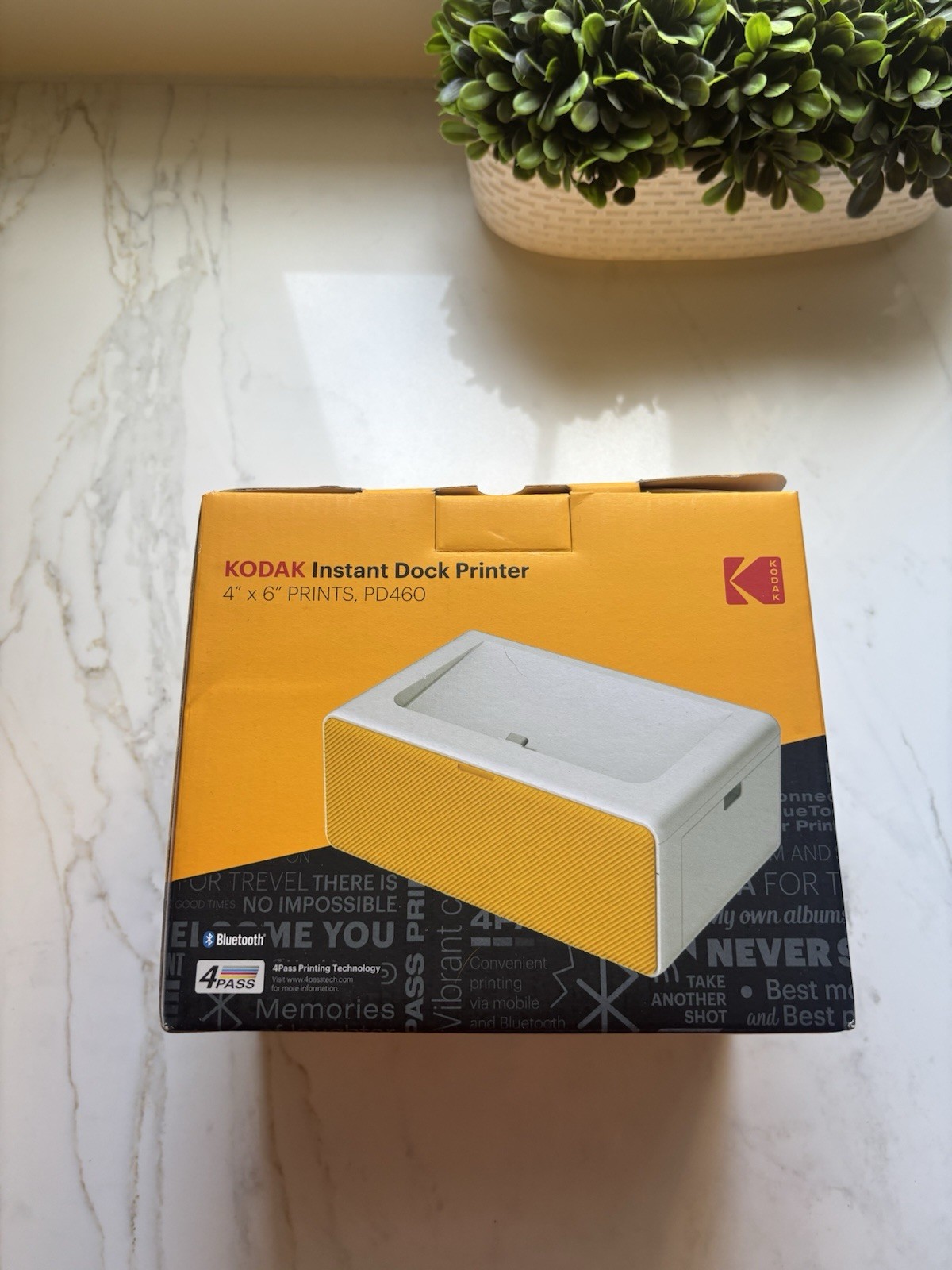 Kodak PD460 Instant Dock Printer 4x6 Photo Prints Bluetooth Brand New 