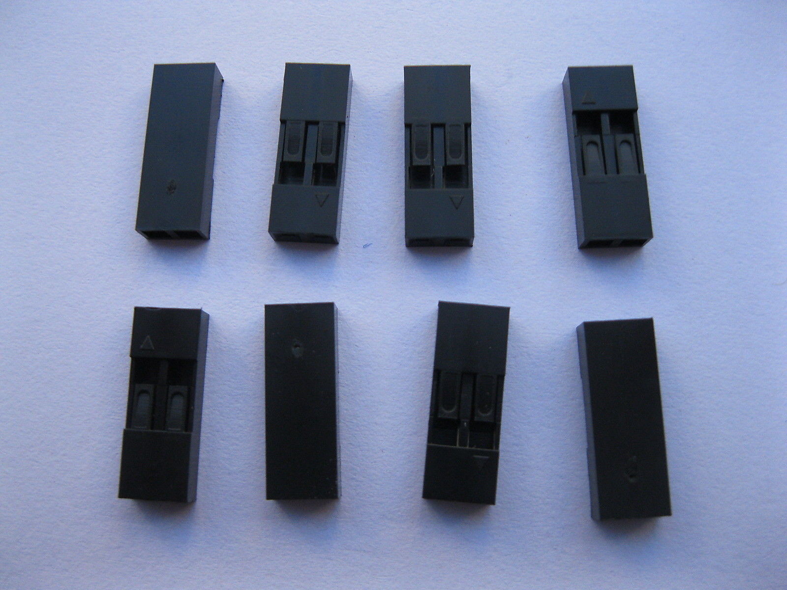 1000 pcs Jumper Wire 2 Pin Female Housing Connector Pitch 2.54mm Black Color New