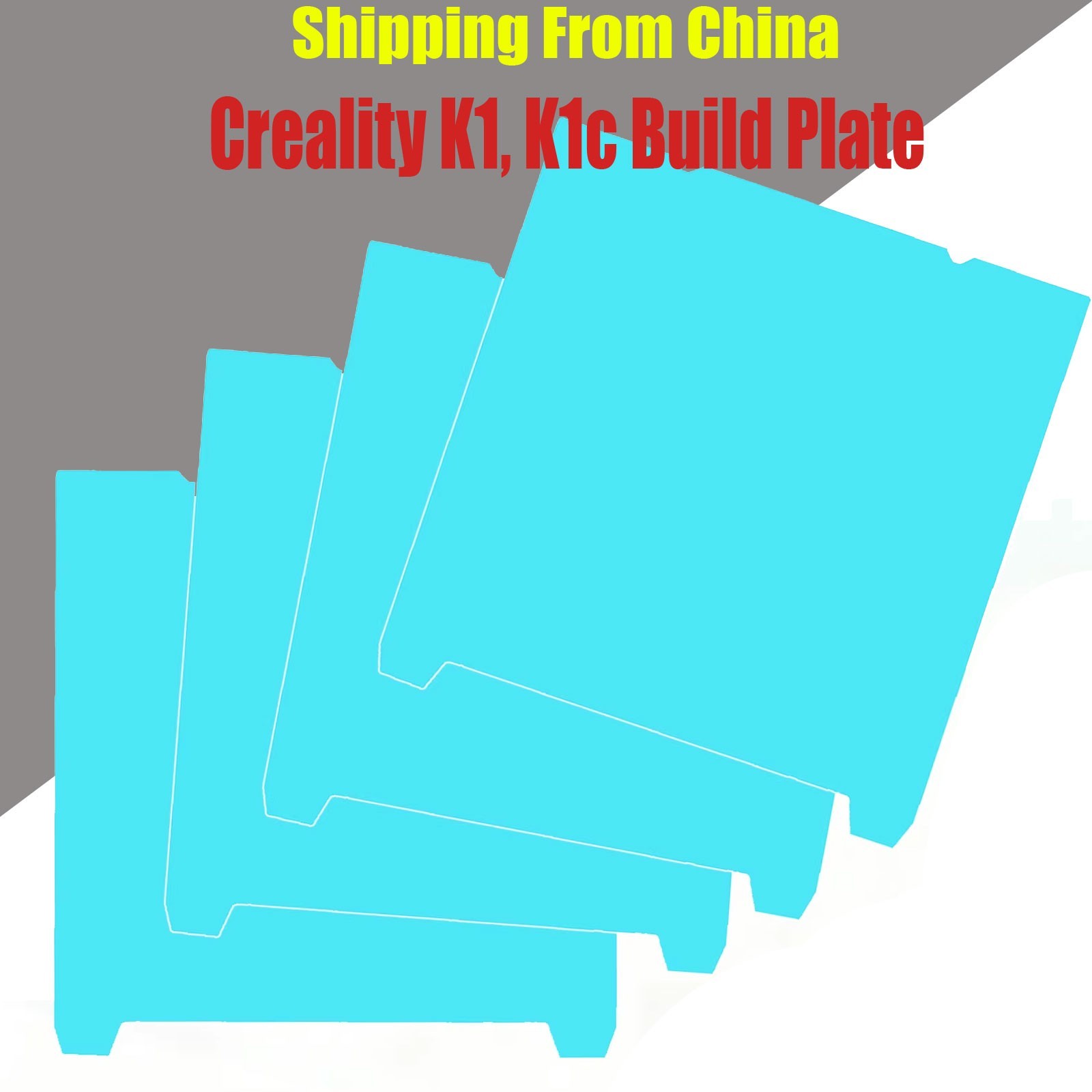 Creality K1C Build Plate, 235x235mm Glacier Cold flexible Spring Steel for K1C