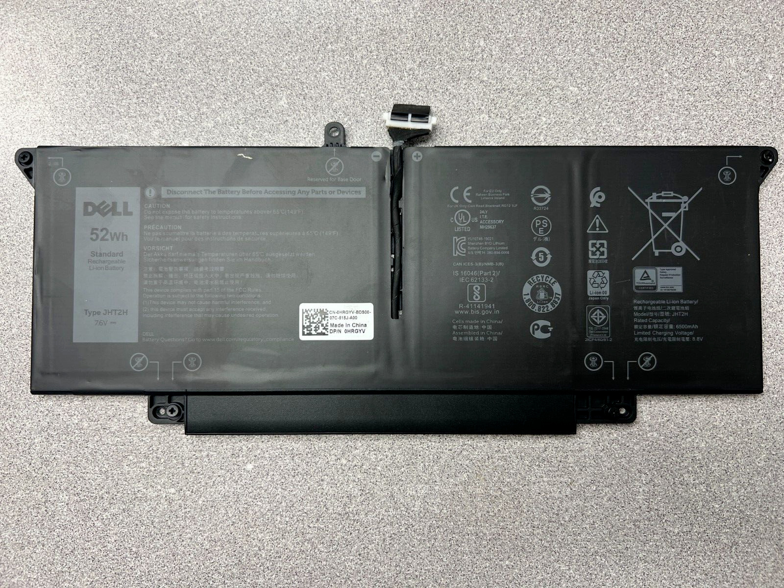 NEW Genuine JHT2H Battery For Dell Latitude 7310 7410 04V5X2 0HRGYV Y7HR3 0WY9MP
