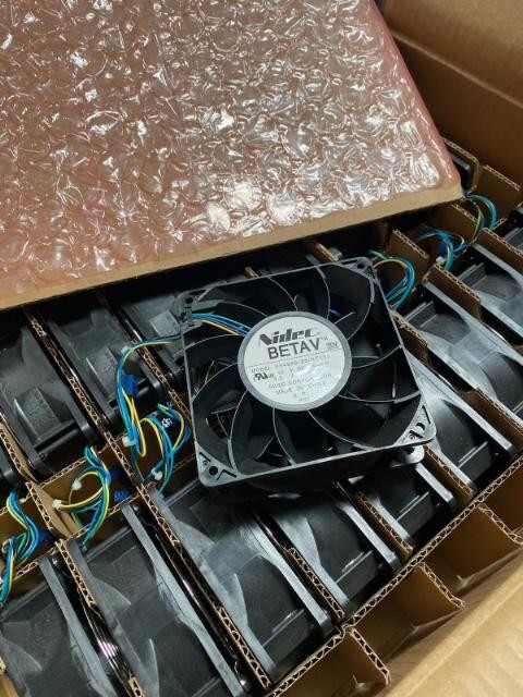 Nidec 120x120x38mm Super Extreme High Speed PWM Fan 250 CFM DC 12V 3.3A