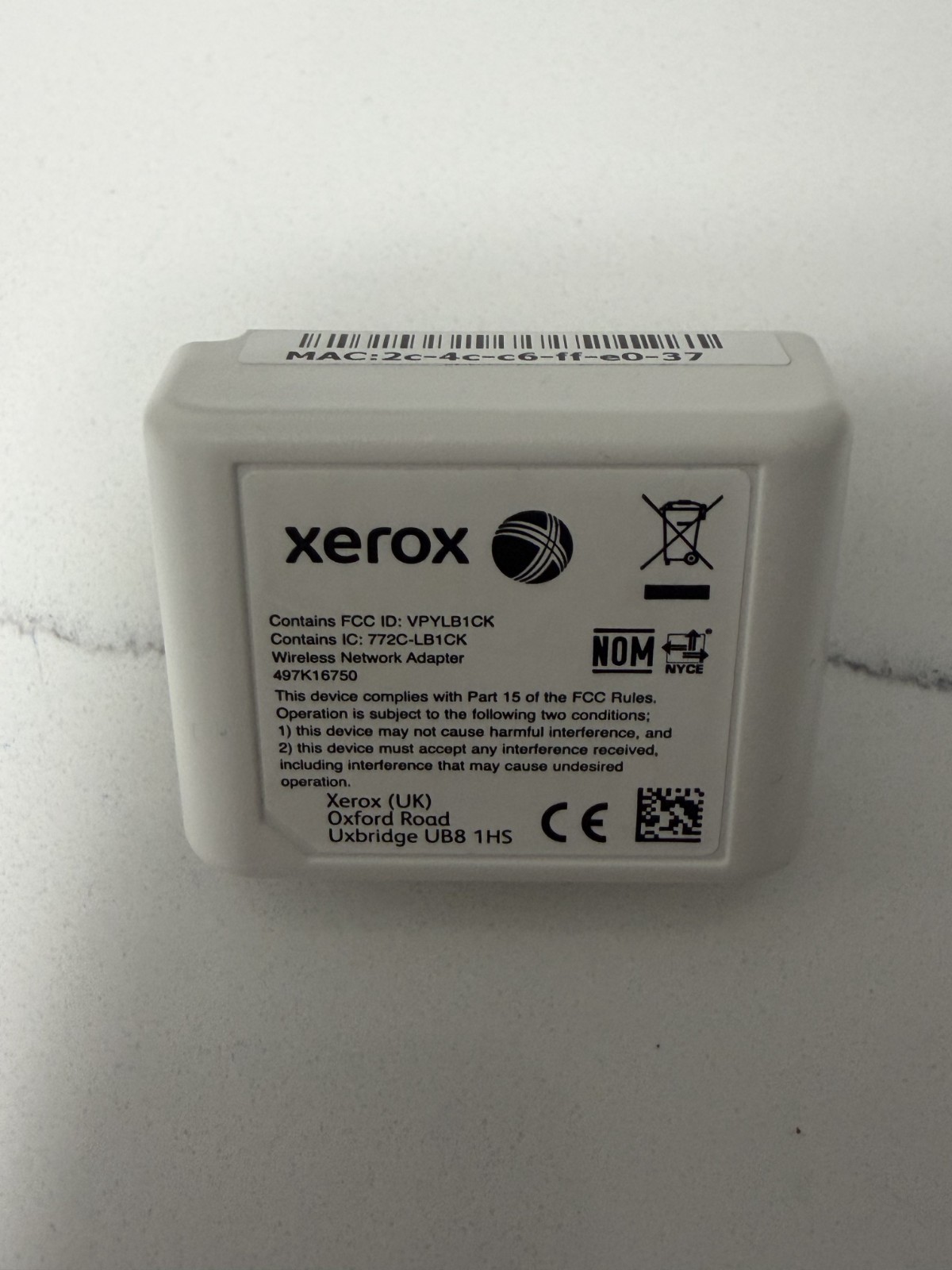 Xerox Wireless Network Adapter for VersaLink B400/B600/C400/C500/C7000 Printer
