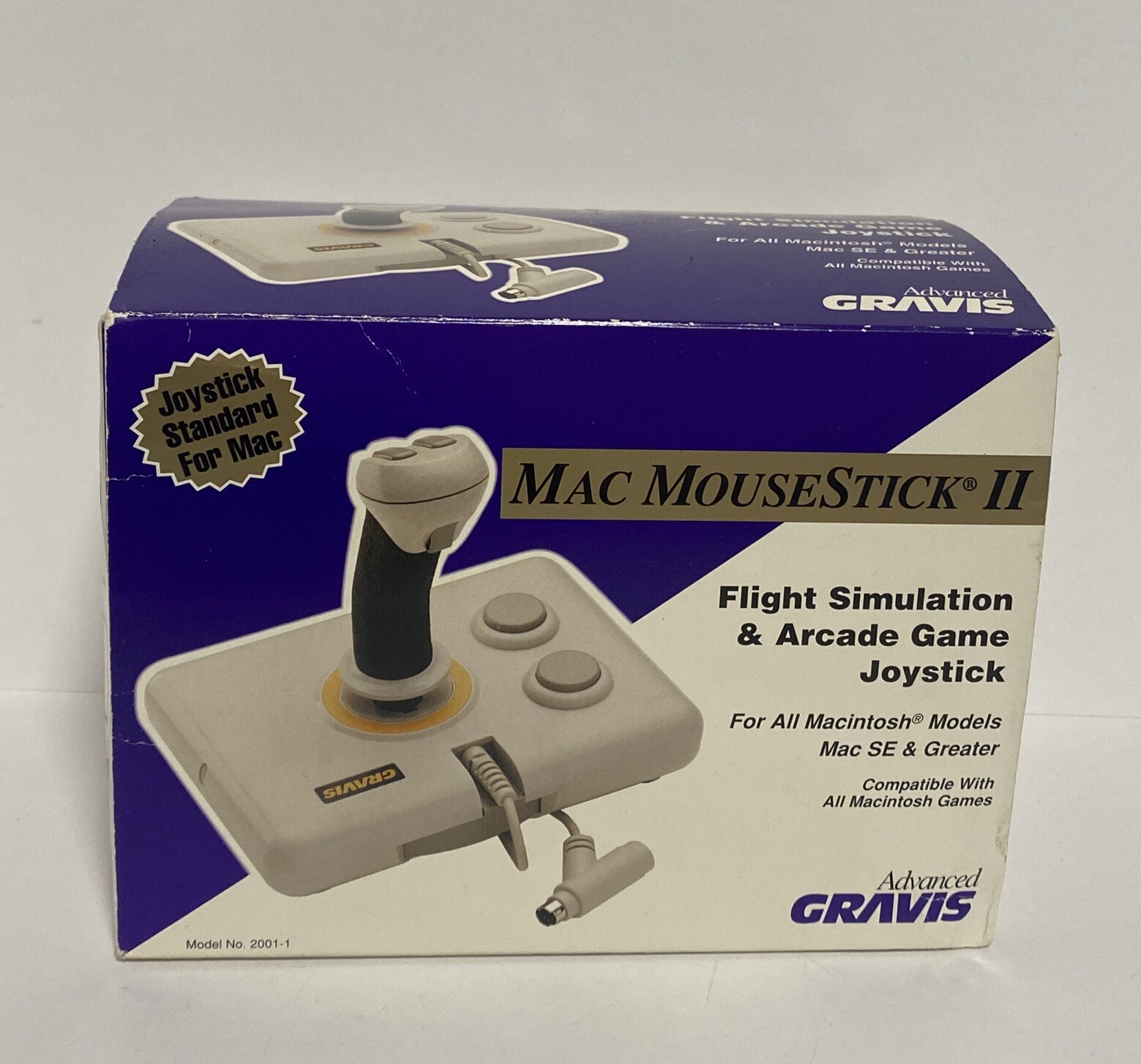Advanced Gravis Mac MouseStick II Joystick / Macintosh Apple Flight & Games/Read