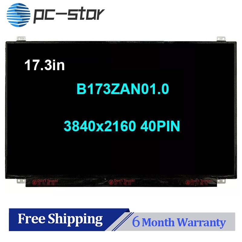 B173zan01.0 B173zan01.1 B173zan01.3 4k Uhd 3840x2160 Laptop Led Lcd Screen