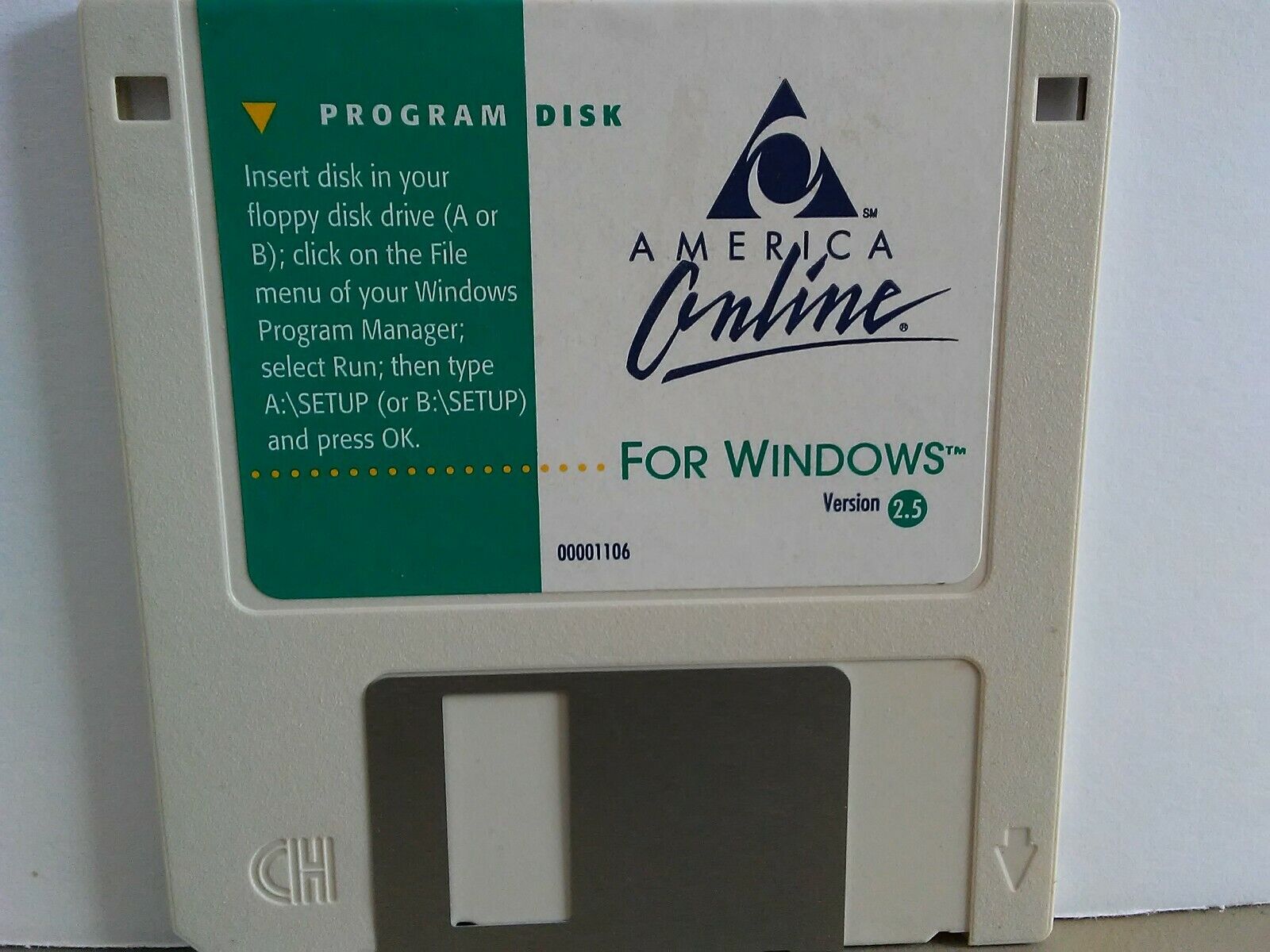 ITHistory (1995) IBM Software: AMERICA ONLINE Ver 2.5  3.5