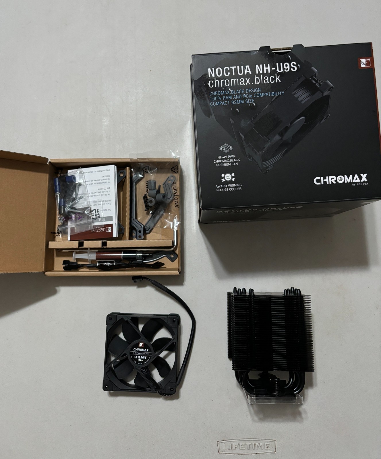 Noctua NH-U9S Chromax.Black 92mm Single-Tower CPU Cooler Black All Accessories