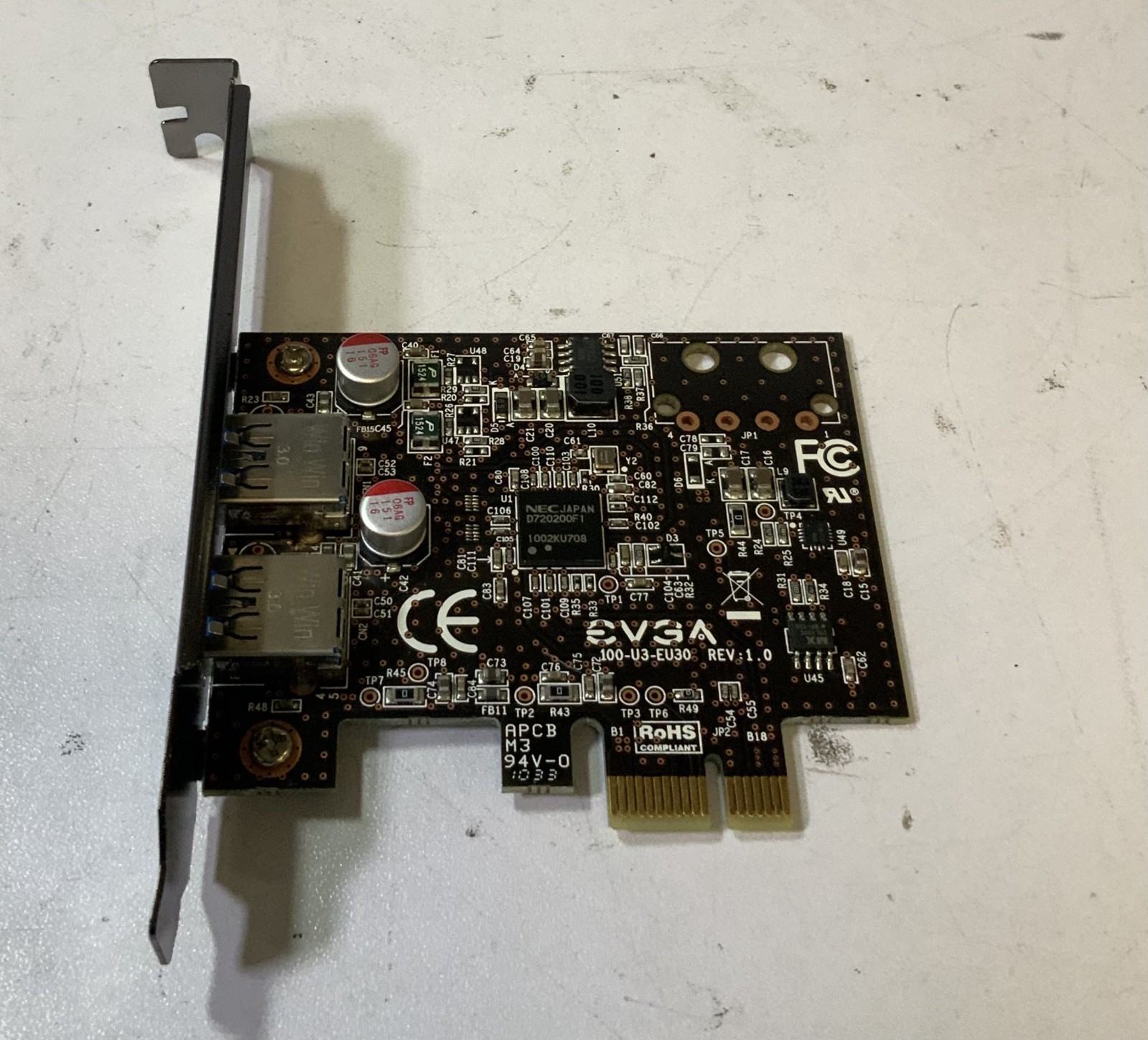 EVGA 100-U3-EU30-TR 2-Port SuperSpeed USB 3.0 Adapter Card "Q2C"