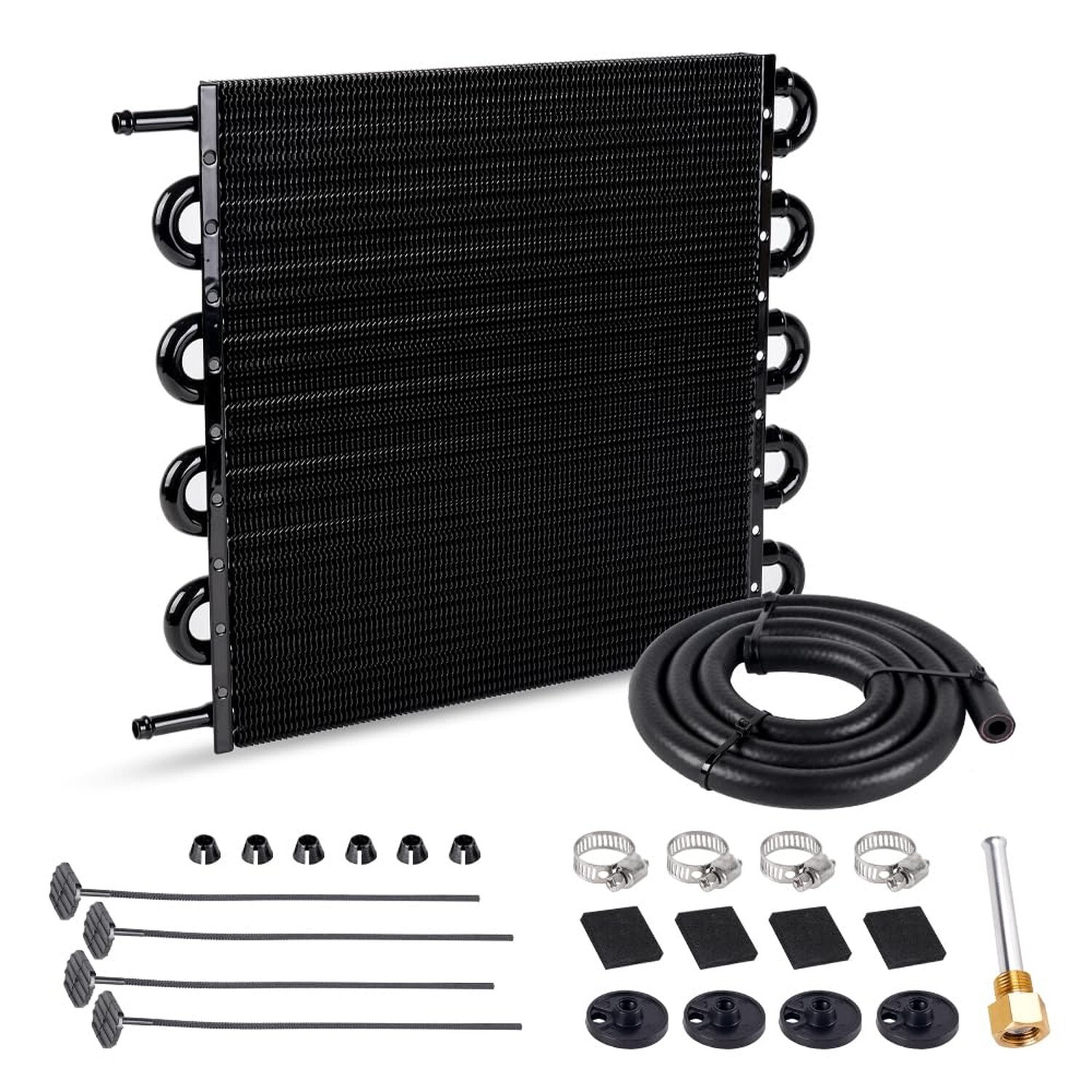 Universal 5/16" Transmission Oil Cooler Kit, Aluminium alloy 10 Pass Tube and...