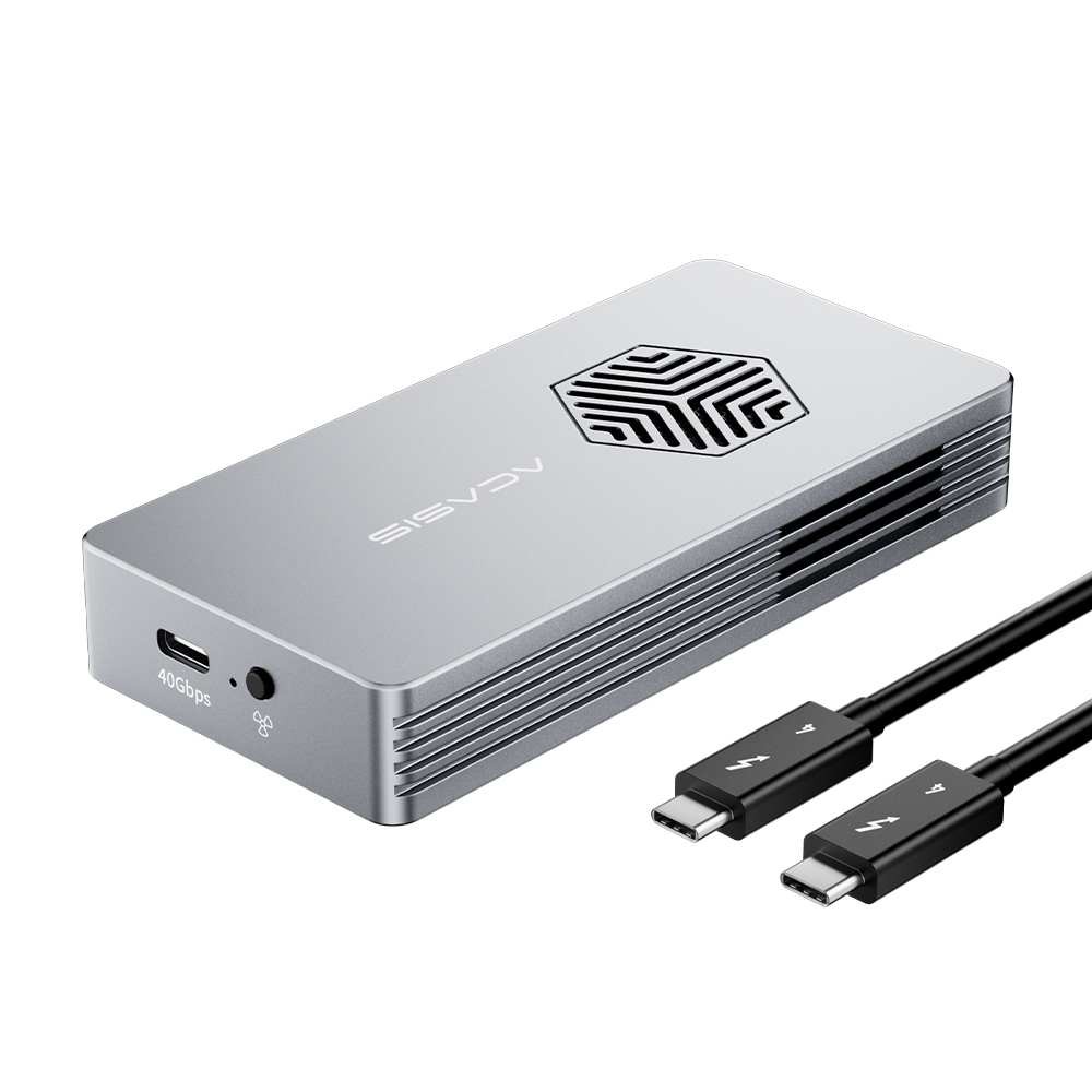 Acasis 40Gbps M.2 NVMe SSD Enclosure with Cooling Fan Compatible Thunderbolt 5/4