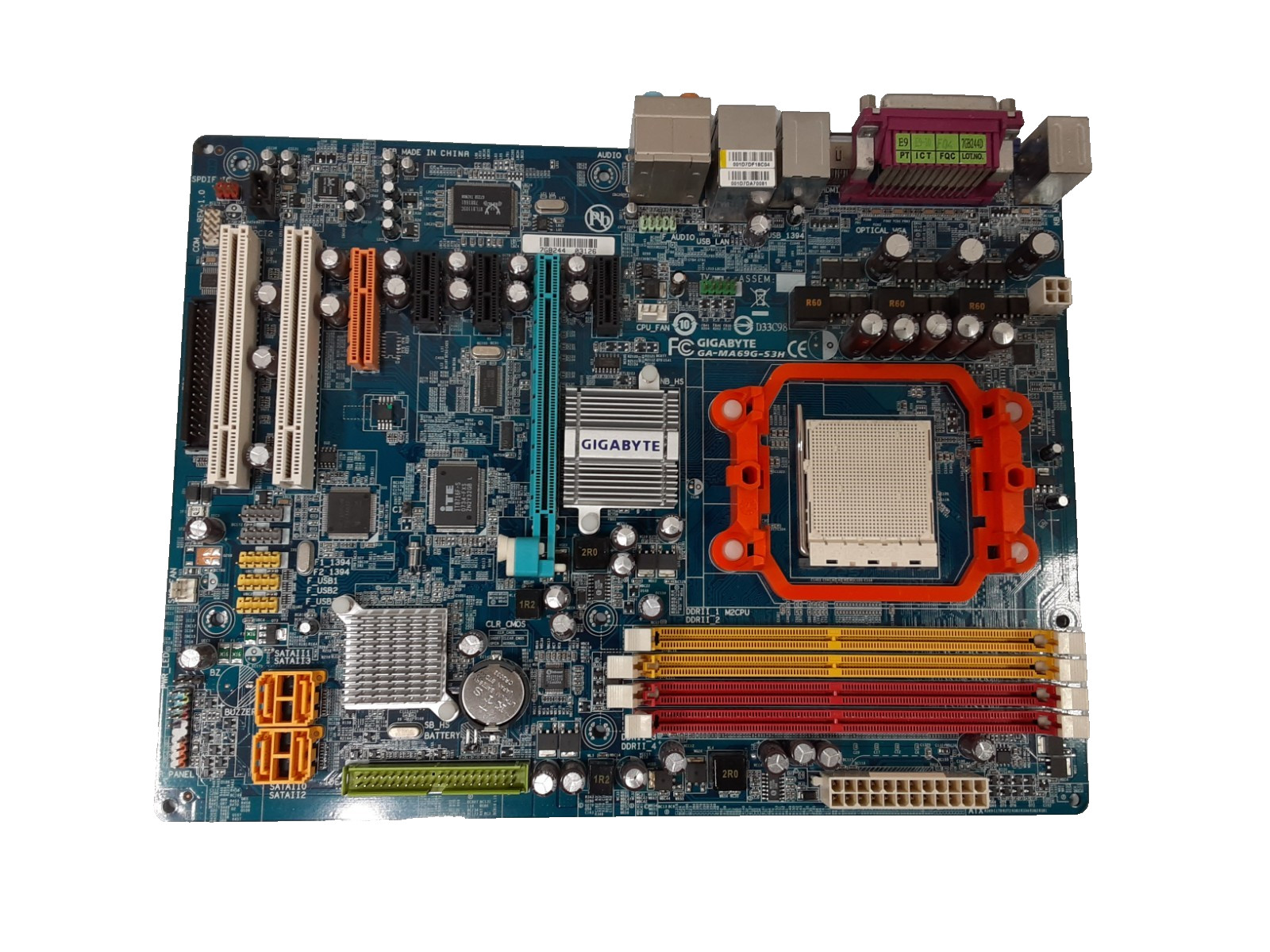 Gigabyte GA-MA69G-S3H DDR2 UDIMM AMD 690G Socket AM2+ ATX Motherboard - UNTESTED