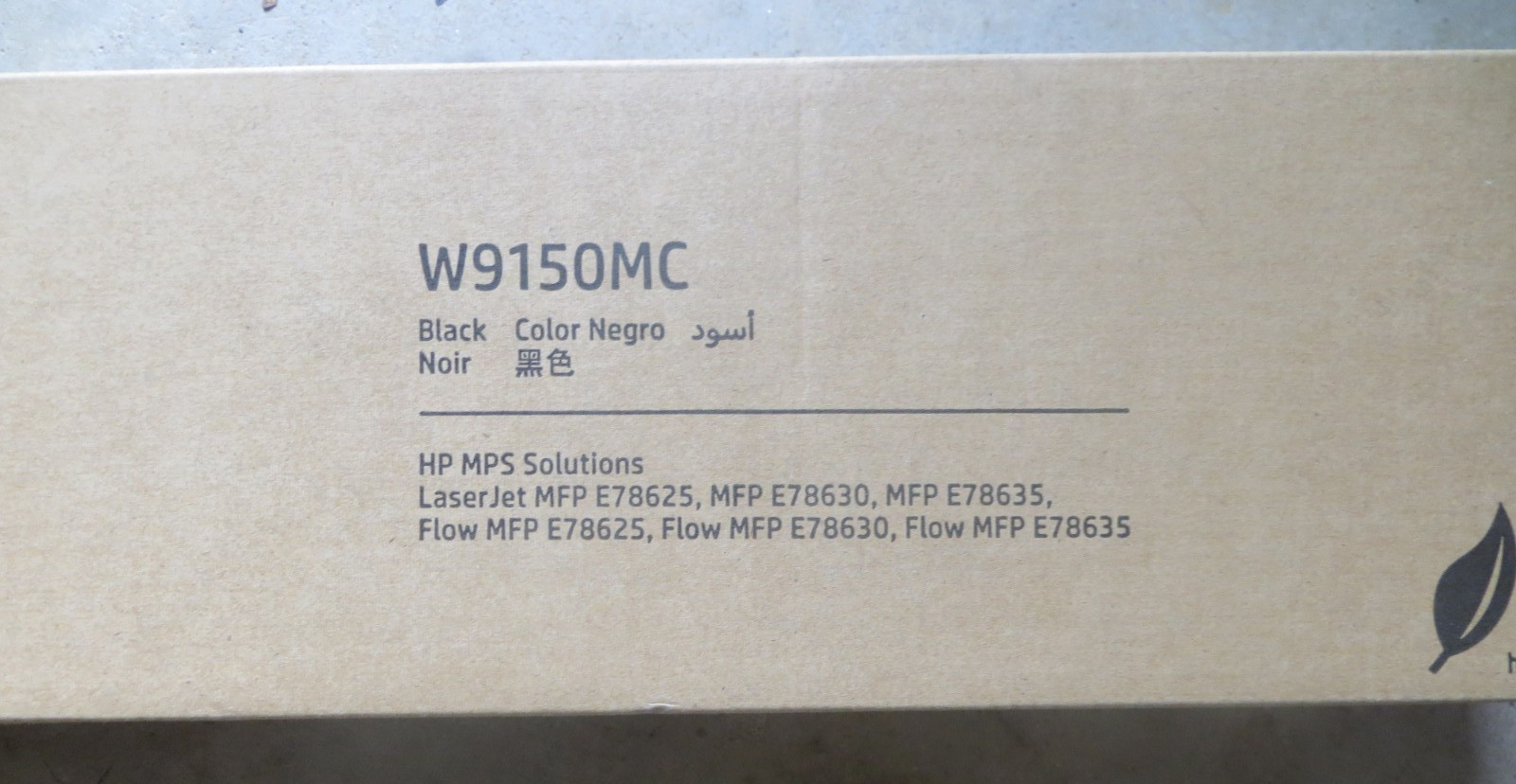 HP W9150MC Black Toner Cartridges E78625 E78630 E78635 New original Sealed Box