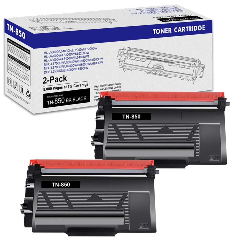 DR820 Drum TN850 Toner Cartridge For Brother MFC- L5850DW L5900DW HL-L6200DW Lot