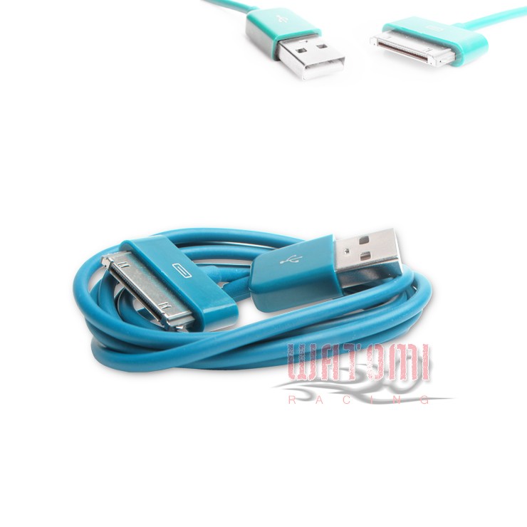 100X 6FT USB 30PIN AQUA BLUE CABLE DATA CHARGER FOR GALAXY TAB 7" 8.9" 10.1"