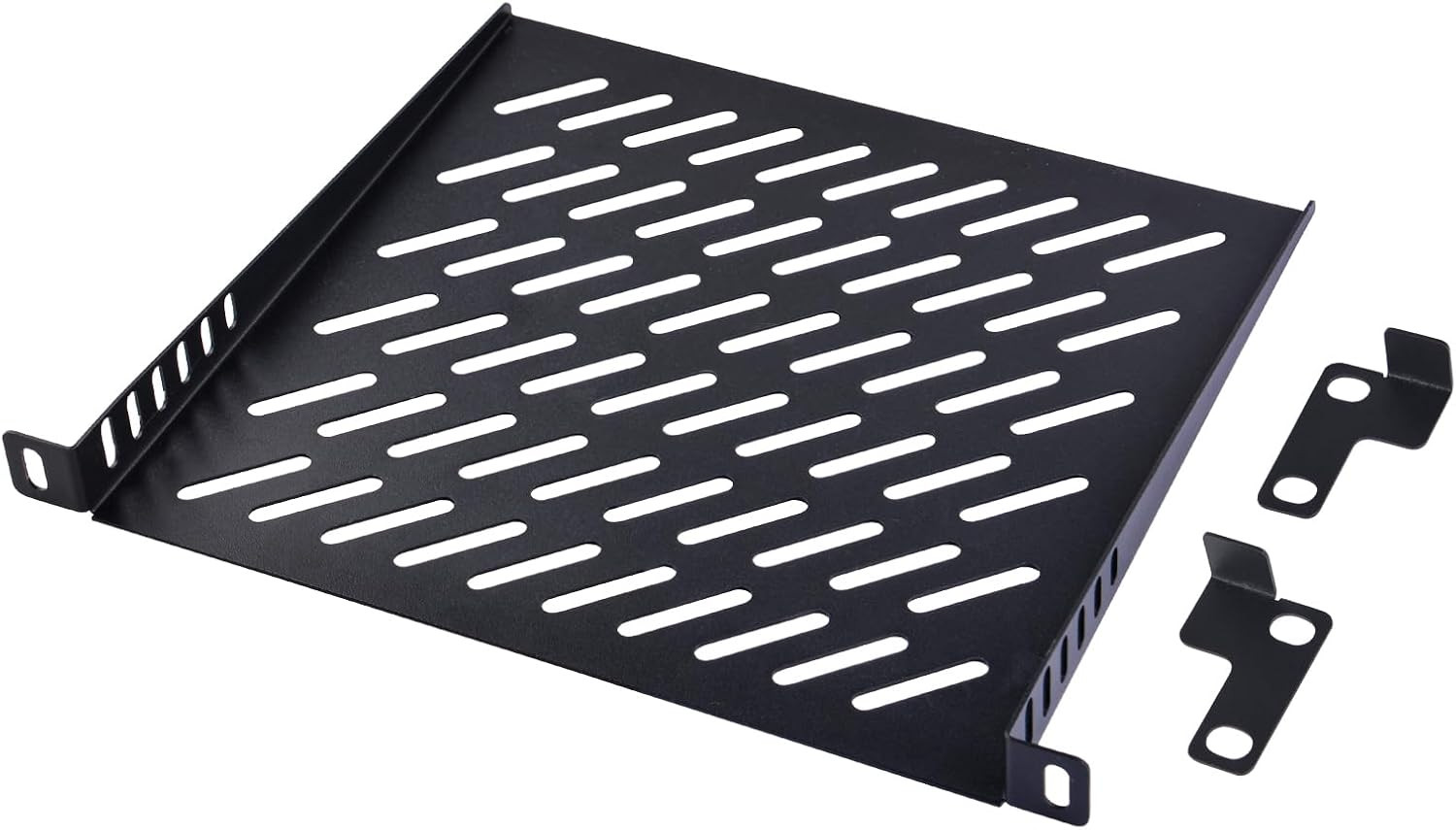 0.5U Server Rack Shelf Vented Rack Mount Cantilever Tray for 10 Inch