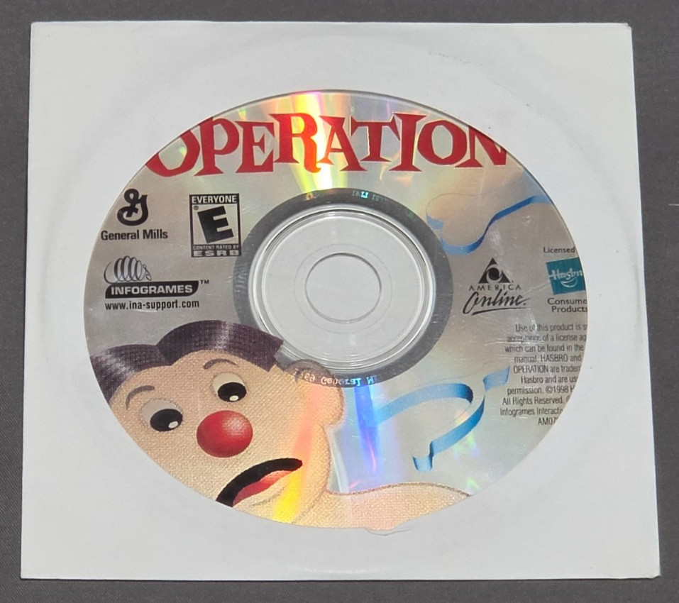 Hasbro/Infogrames 2-CD-ROM Lot - Operation (1998) + Monopoly (2001)