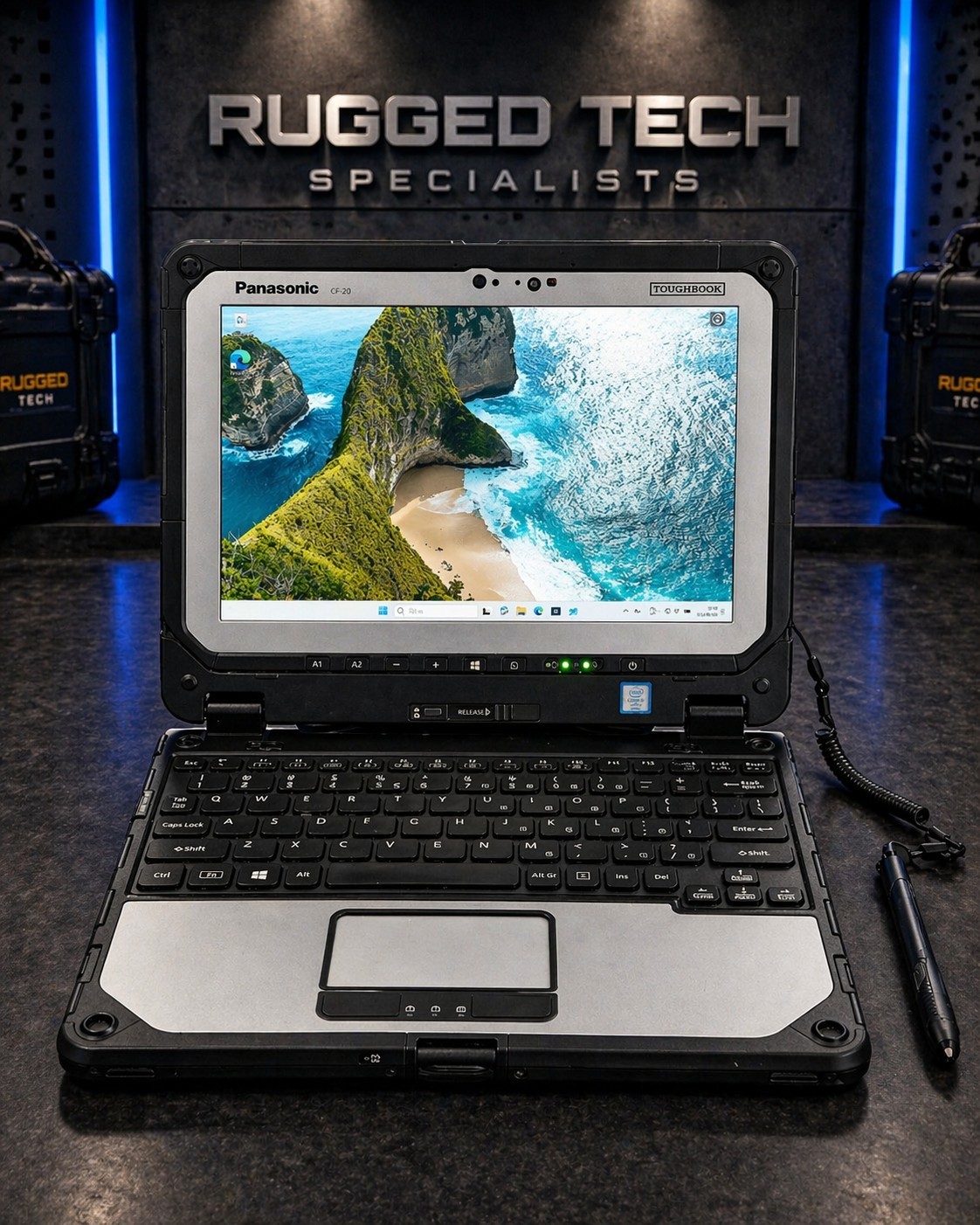 Panasonic Toughbook CF-20 MK2 i5-7Y57 8GB 256GB LTE GPS Dual Battery Win11 Pro
