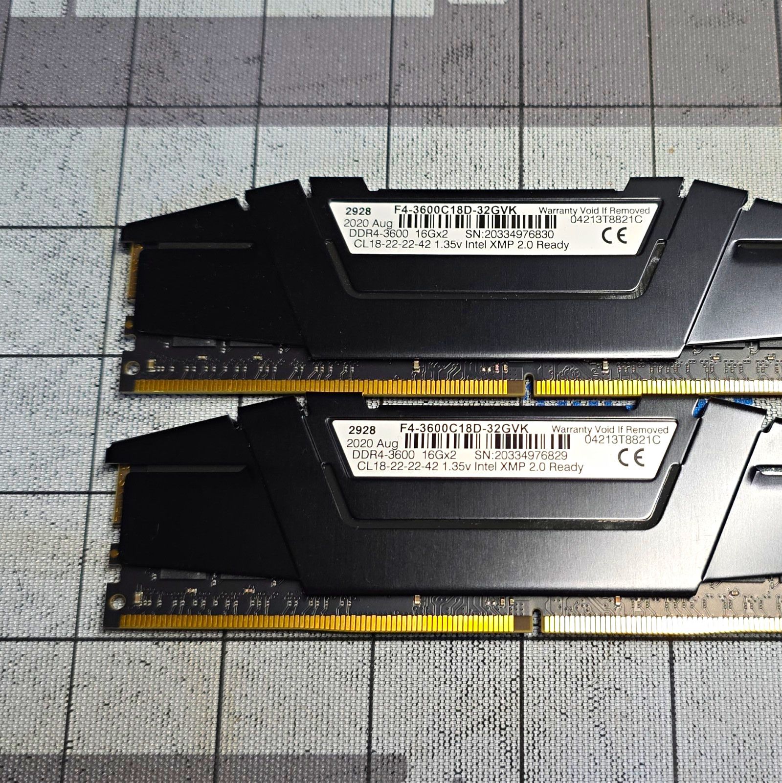 G.SKILL Ripjaws V 32GB (2x16GB) DDR4-3600 PC4-28800 DIMM XMP F4-3600C18D-32GVK