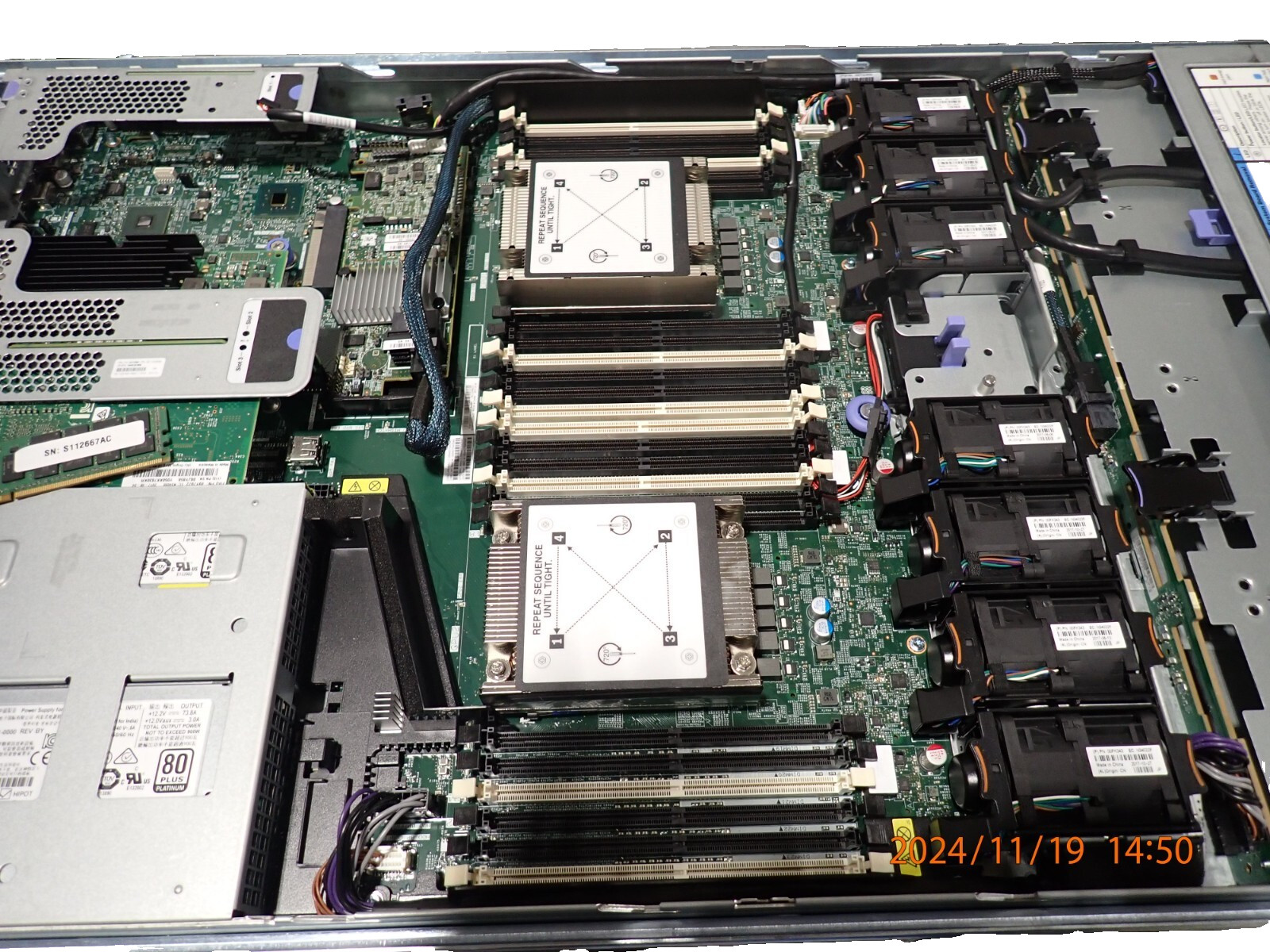 Lenovo 01GT444 X3550 M5 IBM 01RG176 PCI Express Server System Motherboard