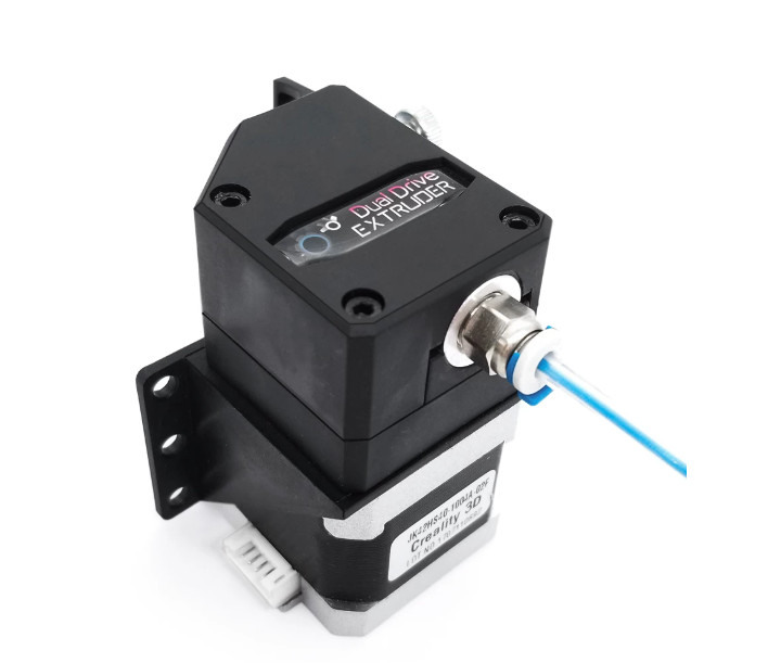 BMG Dual Gear Extruder Universal For Soft Filament Direct Bowden Black Clear
