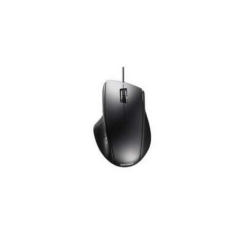 Buffalo BSMLU300BK Wired Laser 5 Button Mouse  BlackNEW